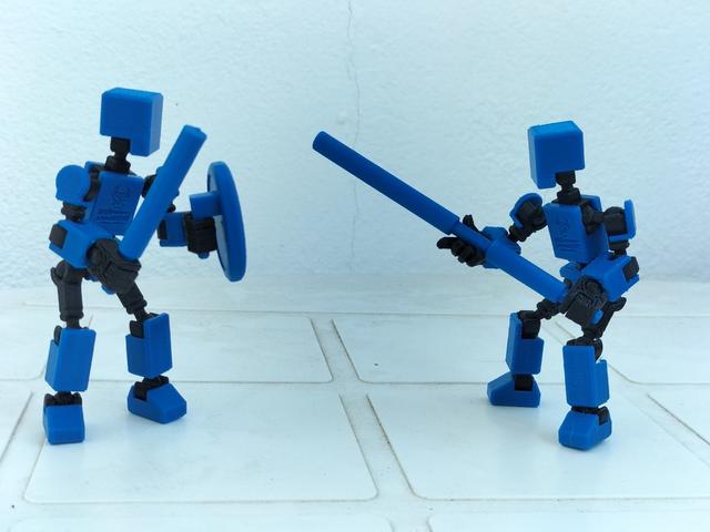 Jugger sticks and kette for MINI 13 3D model thumbnail