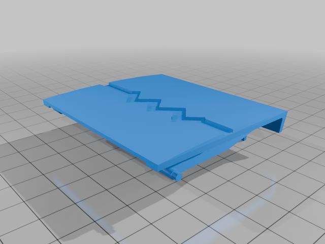 NEC Turbo Duo Hu Card Door with Design 3D model thumbnail