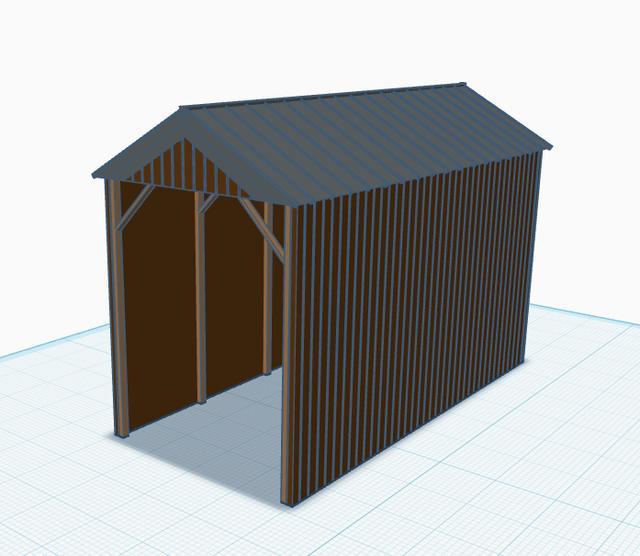 HOn30 or OO9 Engine Shed 3D model thumbnail