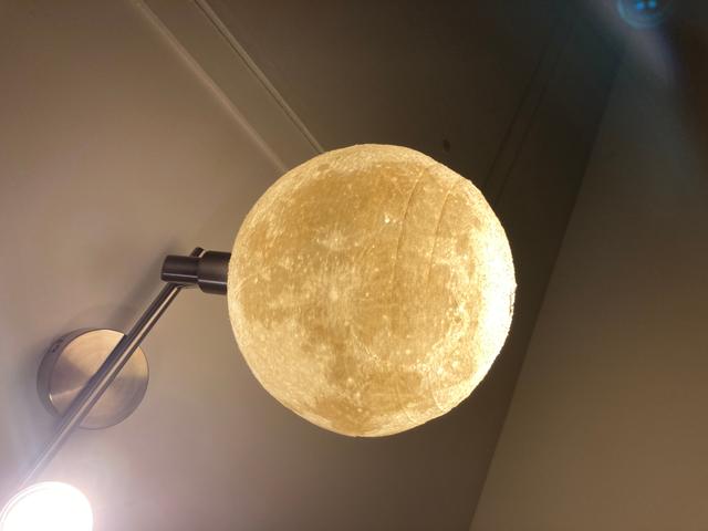 Designer Lithophane Moon Lamp - scaled to 95% - fits 200mm printbed 3D model thumbnail