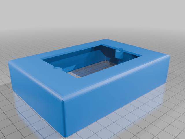 3-module electrical box Scatola 3 moduli portafrutti 3D model thumbnail