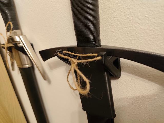 Wall mount for swords 3D model thumbnail