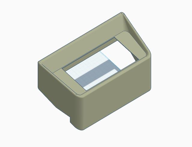 60-64 Corvair Double Din Radio Mount.  3D model thumbnail