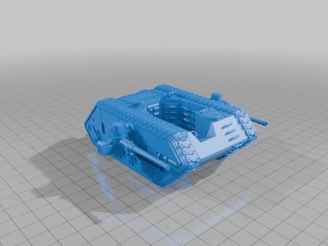 X-42 Mortar Carrier 3D model thumbnail
