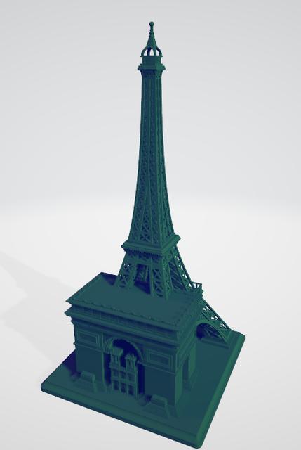 Paris souvenir/gift 3D model thumbnail