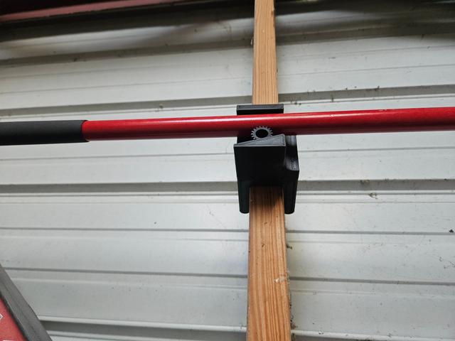 2 by lumber clamping broom holder 3D model thumbnail