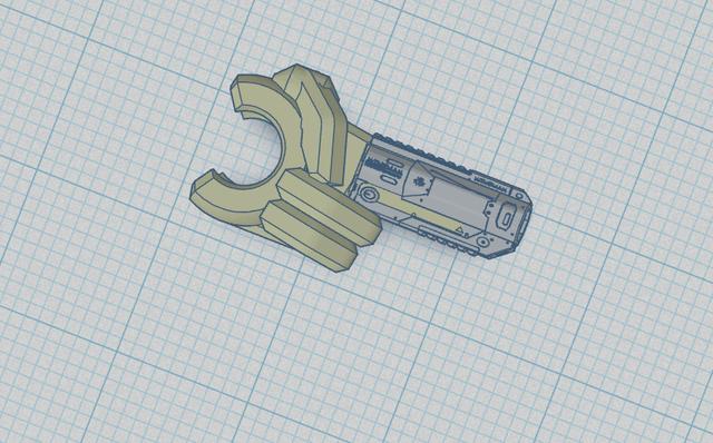 Dummy 13 finger gun 3D model thumbnail