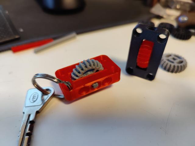 Lego inspired keychain 3D model thumbnail