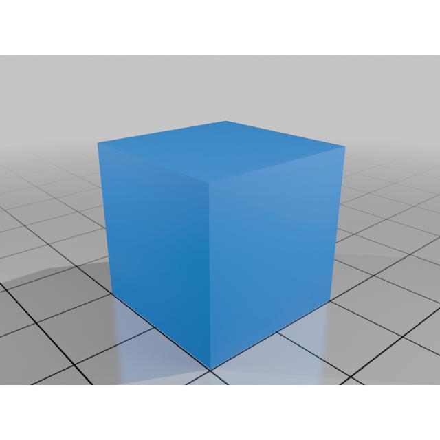 Low Poly cube 3D model thumbnail