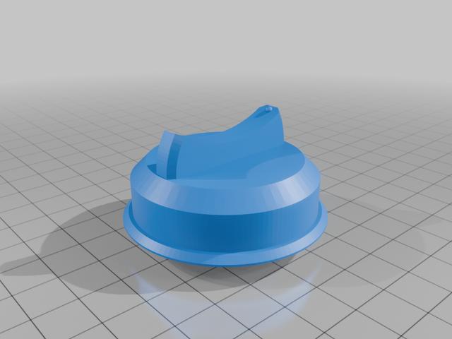 Temperature knob for oil-filled radiant heater (Amazon Basics/Utilitech 2015 model, maybe others) 3D model thumbnail