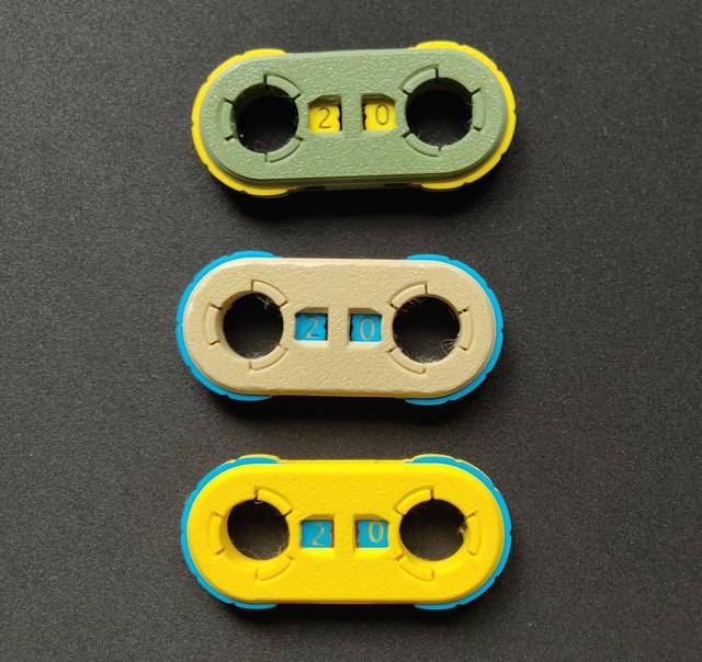Clicky Counter with reversed wheels 3D model thumbnail
