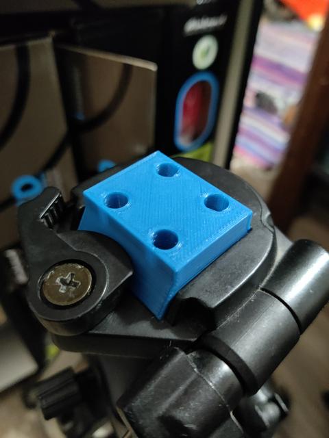 35x26mm Tripod mount for Hadley Tripod Adapter 3D model thumbnail