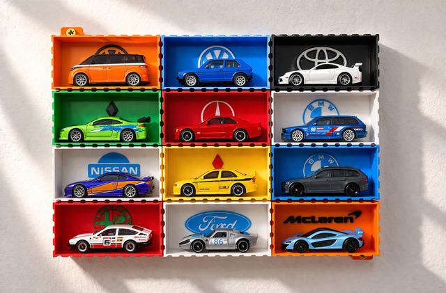 HotWheels-Matchbox Vitrine modulares Stecksystem 3D model thumbnail