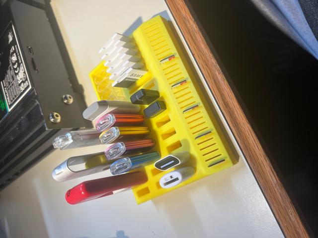 The "Why do I need all this USB & SD media" Holder - Cubby Remix 3D model thumbnail