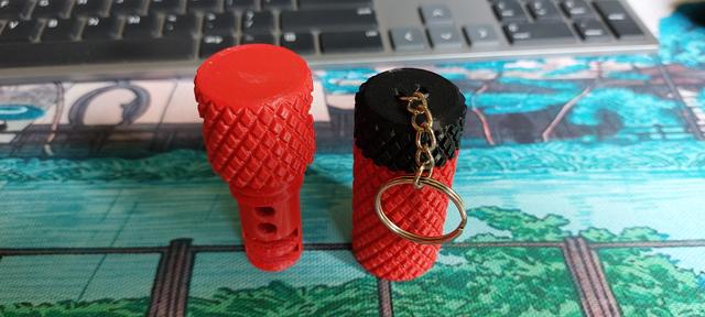 Keychain pill box 3D model thumbnail