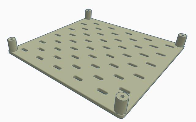 Ikea Skadis With Standoffs 3D model thumbnail