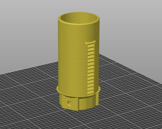 Rack and Pinion Focuser - Longer drawtube 3D model thumbnail