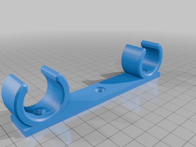 CPAP Mask and Hose Holders 3D model thumbnail