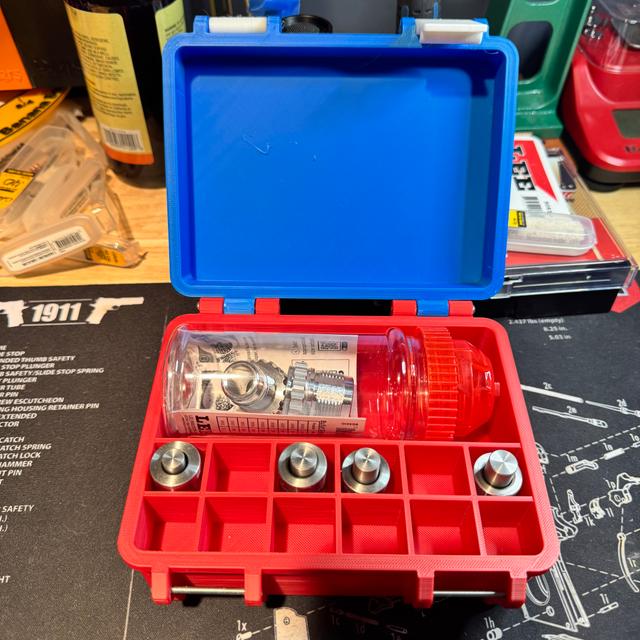 Lee Breech Lock Bullet Sizer Kit Storage Container 3D model thumbnail