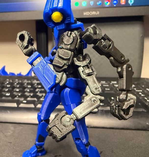 Dummy 13 Ultrakill V1 3 arm mod 3D model thumbnail