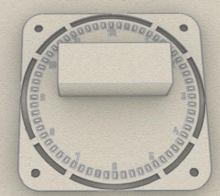 hw-545 221116 led clock module 3D model thumbnail
