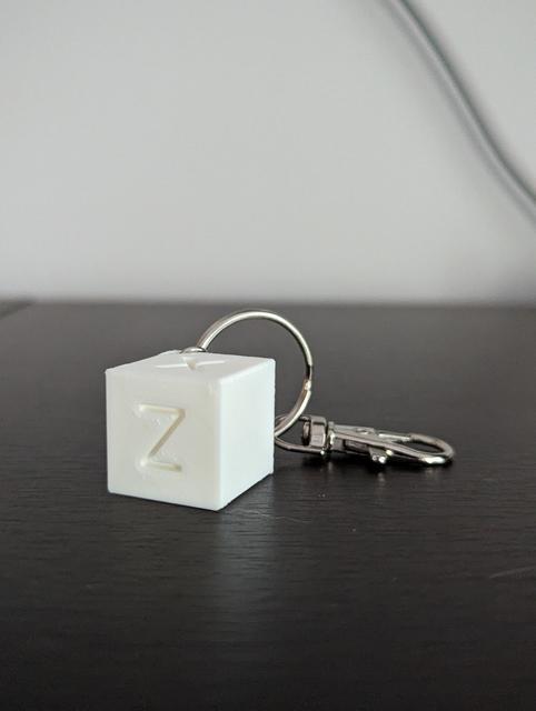 Calibration Cube Keychain 3D model thumbnail