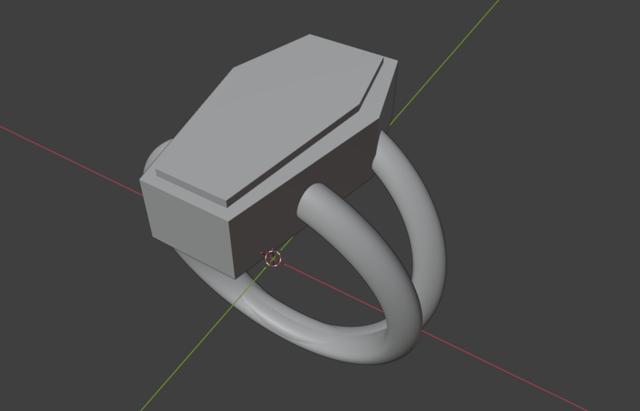 Coffin Ring 3D model thumbnail