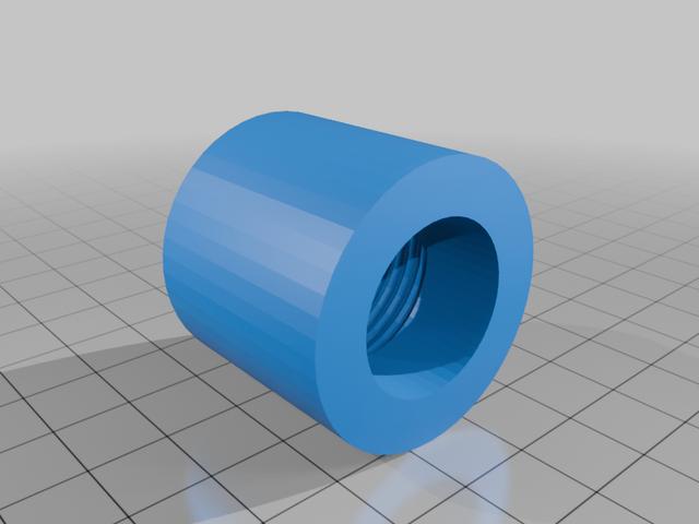 Minisluice Garden Hose Adapter 3D model thumbnail