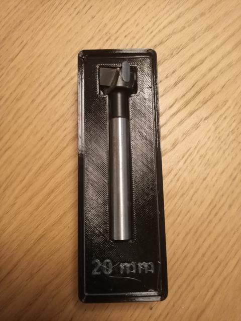 Gridfinity forstner drill bit holders 3D model thumbnail