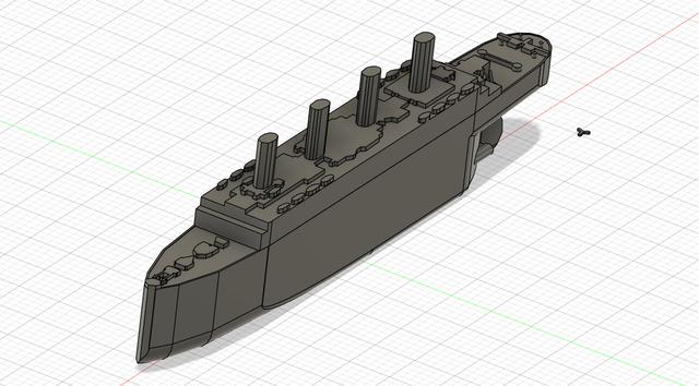 Titanic model 3D model thumbnail