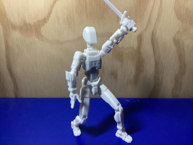 Dummy 13 Sword in hand 3D model thumbnail