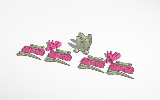 Dummy 13 spiderman back arms 3D model thumbnail