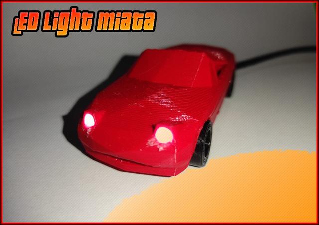miata low poly with LED 3D model thumbnail