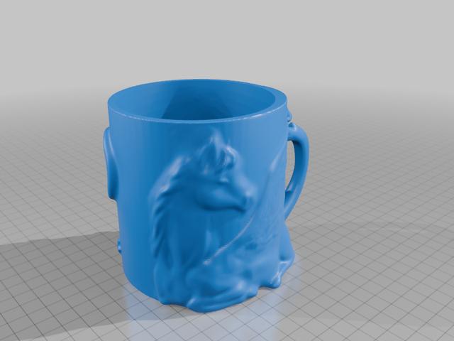 pegasus mug 3D model thumbnail