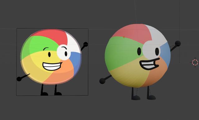 BFDIE Beach Ball 3D model thumbnail