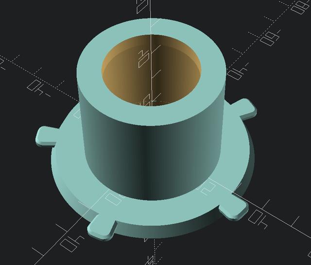 Lithophane moon bajonet holder for IKEA TVÄRFOT 3D model thumbnail