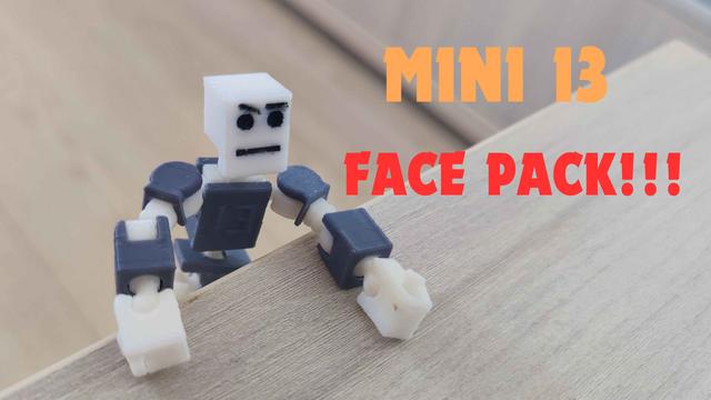 MINI 13 Face Pack!! 3D model thumbnail