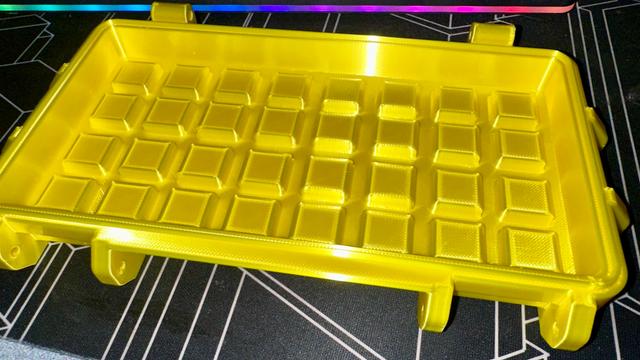 Gridfinity Rugged Storage Box Parametric Half Bin Lid 3D model thumbnail