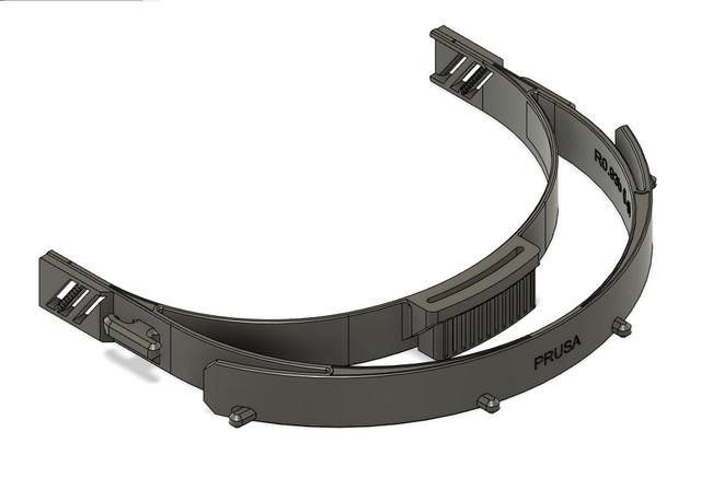 SOMD Loves You: Modified RC3 Faceshield with Adjustable Straps and Overhead Support, Medium and Large 3D model thumbnail