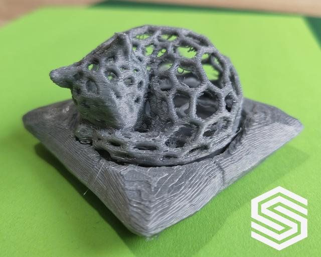 Cute Voronoi Sleeping Cat 3D model thumbnail