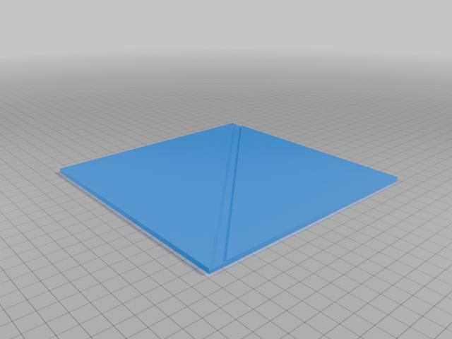 Bloc Loc - Half Square Triangle - Quilting Rulers 3D model thumbnail