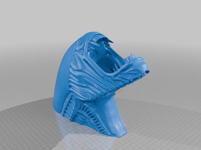 Xenomorph smooth surface fixed 3D model thumbnail