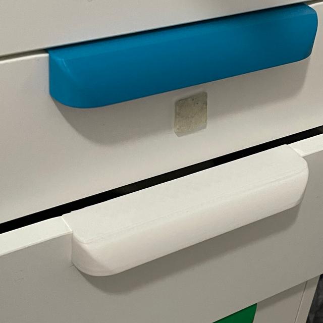 IKEA ALEX Handle (Slim and no screw holes) 3D model thumbnail