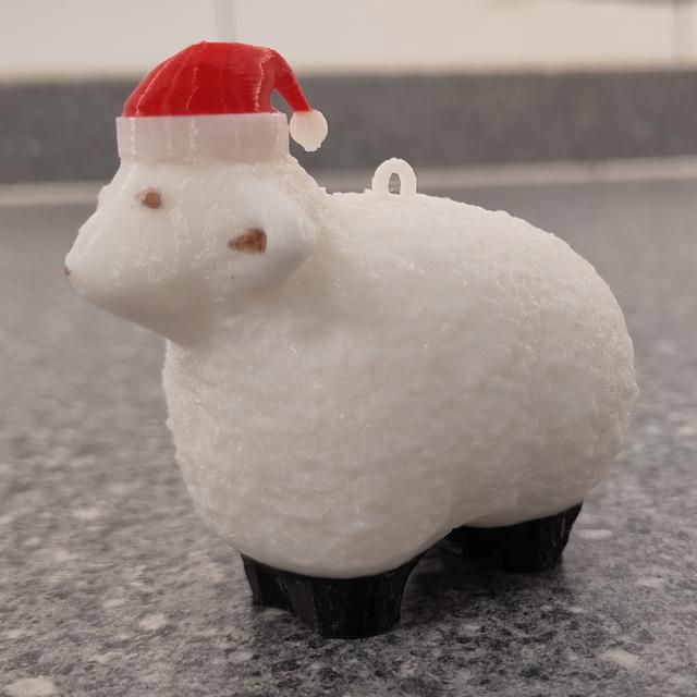 Christmas Sheep 3D model thumbnail