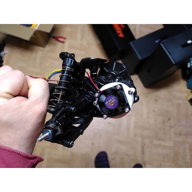Tamiya DT02 DT03 Fan mount/duct 3D model thumbnail