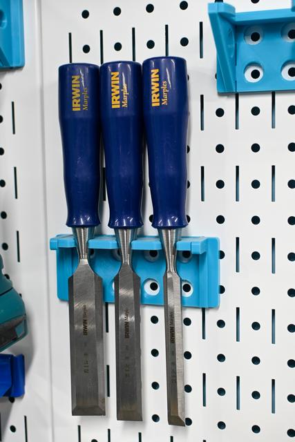 Irwin Chisel Set - Wall Control mount 3D model thumbnail