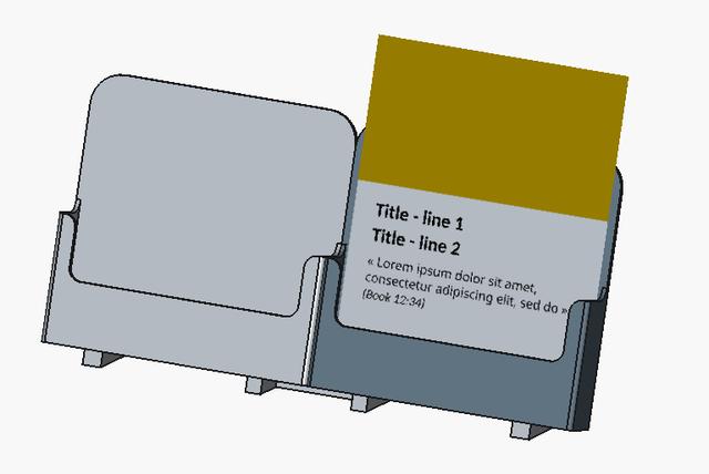 Tracts stand 3D model thumbnail