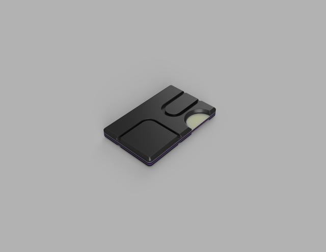 Ridge Wallet 3D model thumbnail