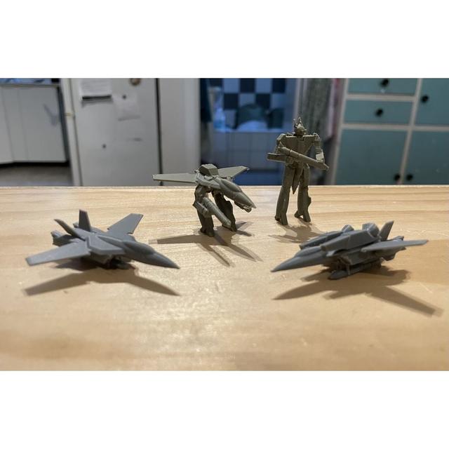 VF1 Valkyrie and VF1S Super Valkyrie 3D model thumbnail