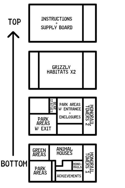 Diagram Guide for Barenpark and Bad News Bears Expansion Insert 3D model thumbnail
